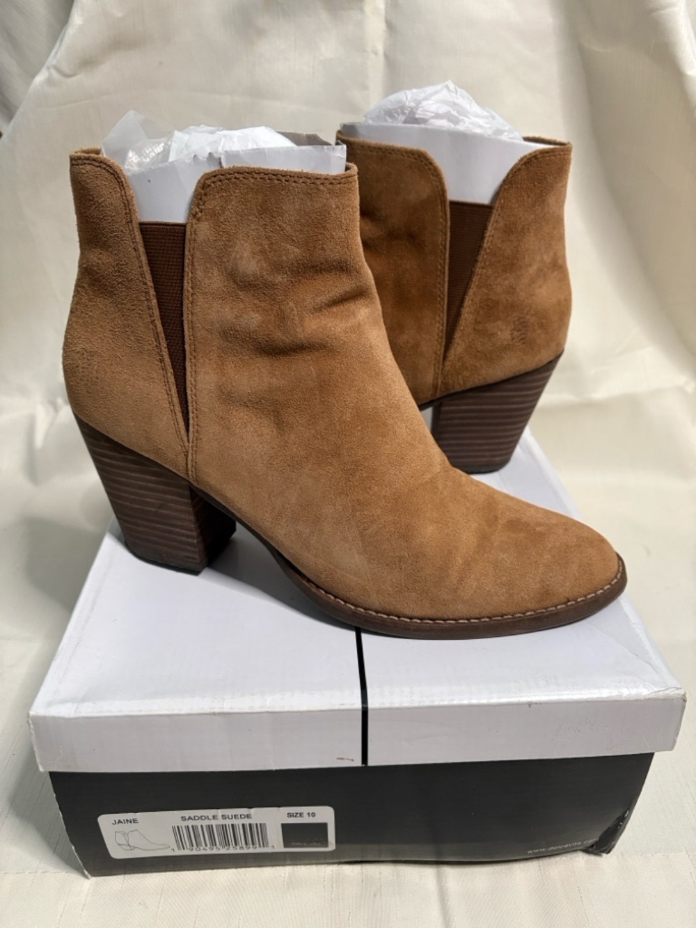 Dolce Vita Jaine Saddle Suede Ankle Booties